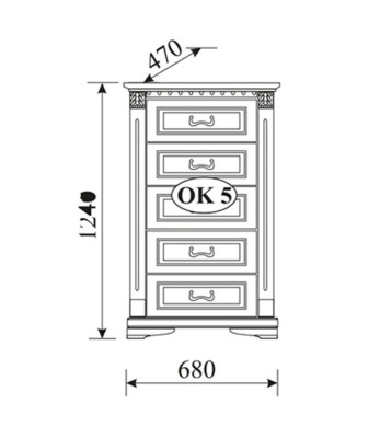 Wohnzimmer Set 4 Teilig Kommode Virtrine Sideboard Kolonial Stil Wohnwand