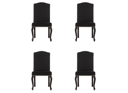 4x Design Polster Stuhl Garnitur Stühle Textil Sitz Komplett Set