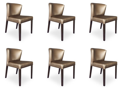 6x Stühle Stuhl Polster Design Lehn Garnitur Sessel Komplett Modernes Set