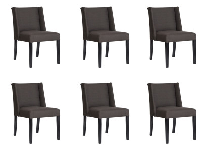 6x Stühle Stuhl Polster Design Lounge Club Sitz Lehn Garnitur Sessel Neu