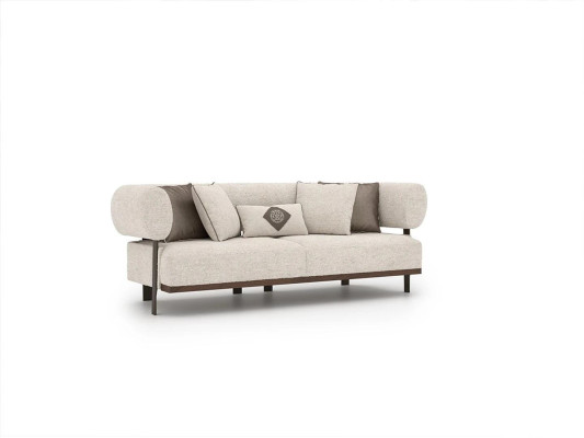 Wohnzimmer Modern Design Zweisitzer Sofa Einrichtung Textil Polstermöbel