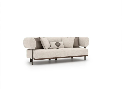 Wohnzimmer Modern Design Zweisitzer Sofa Einrichtung Textil Polstermöbel