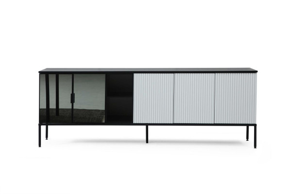 Sideboard Kommode Anrichte Holz Modern Weiß Wohnzimmer Kommoden Design