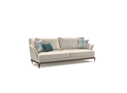 Wohnzimmer Modern Dreisitzer Weiß Sofa Couch Design Einrichtung Polstermöbel