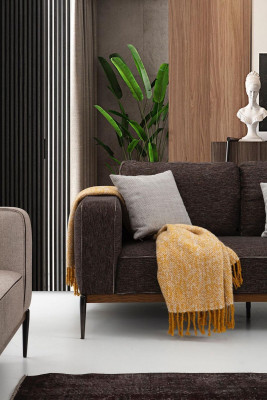 Sofagarnitur 431 Sitzer Sofa Garnitur Beige Sofas Sessel Modern Set
