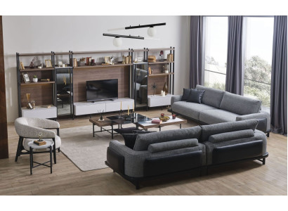 Sofagarnitur 331 Sitzer 3х Couchtische 6tlg Wohnzimmer Set Luxus Möbel