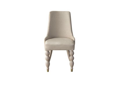 Moderne Esszimmerstühle Designer Küchenstühle x6 Beige Polsterstühle