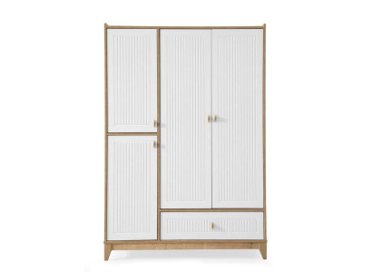 Stilvoll Kleiderschrank Weiße Holz Schrank Design Kinderzimmer Möbel