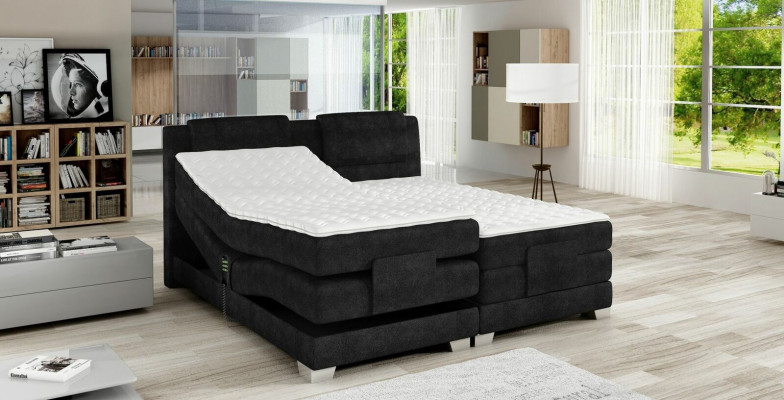 BOXSPRINGBETT DESIGN BETT TOPPER FEDERKERN DOPPELBETT POLSTERBETT ELEKTRISCH