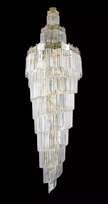 Kronleuchter Deckenleuchte Luxus Design Kristall Leuchte Wohnzimmer Lampe gold
