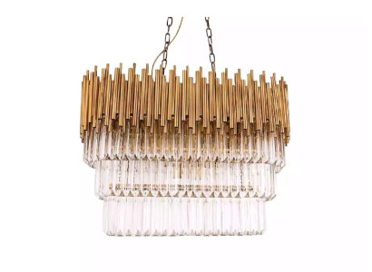 Leuchte Deckenlampe Kronleuchter Deckenleuchter Luxus Gold Lüster Kristall