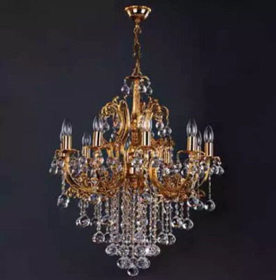 Luxus Lüster Kristall Deckenleuchter Kronleuchter Deckenlampe Gold Lampe