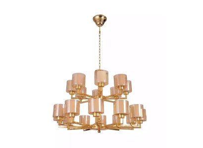 Kronleuchter Deckenleuchter Gold Deckenlampe Lüster Glas Modern Neu