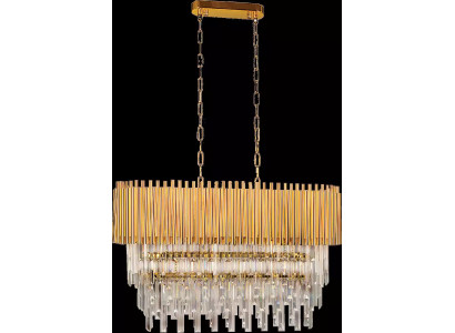 Kronleuchter Deckenleuchter Luxus Gold Deckenlampe Lüster Kristall