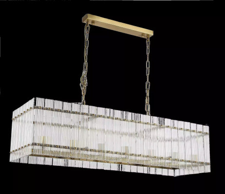  Lüster Kronleuchter Deckenleuchter Glas Deckenlampe Silber Art Lampen