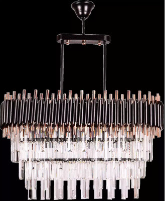 Kronleuchter Deckenleuchter Luxus Grau Deckenlampe Lüster Kristall