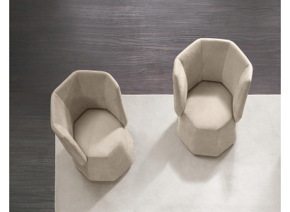 Design Sessel Luxus Einsitzer Modern Lehn Textil 1 Sitz Möbel Einsitzer Prianera