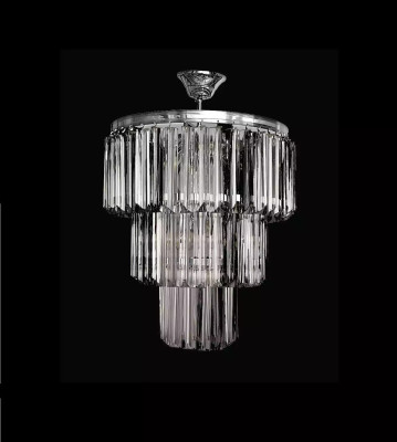 Kronleuchter Deckenleuchter Luxus Silber Deckenlampe Lüster Kristall