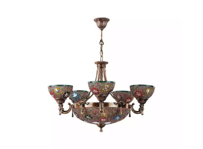 Deckenleuchter Lüster Kronleuchter Deckenlampe Lampen Glas Lampe Leuchten