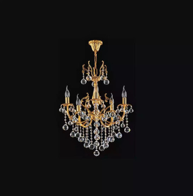 Kronleuchter Deckenleuchter Luxus Deckenlampe Lüster Gold Kristall