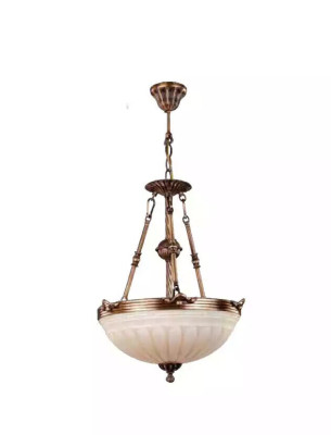 Lüster Deckenleuchter Lampe Beige Deckenlampe Kronleuchter Glas Gold