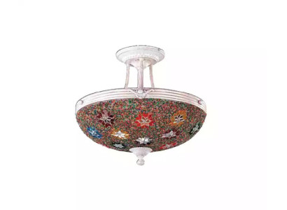 Lüster Deckenleuchter Kronleuchter Deckenlampe Lampen Glas Mehrfarbig