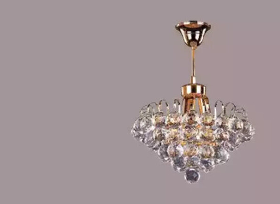 Deckenlampe Deckenleuchter Kronleuchter Gold Lüster Kristall Lampe