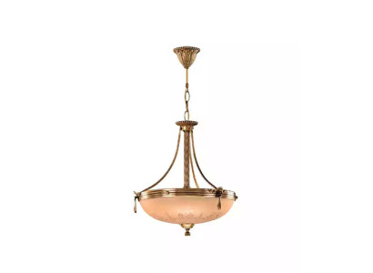 Kronleuchter Deckenlampe Lüster Deckenleuchter Lampe Glas Gold Beige