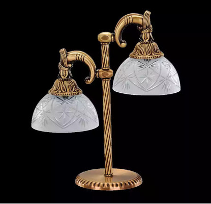 Tischlampe Tischleuchte Lampe Leuchten Gold Lampen Glas Gold Grau Art