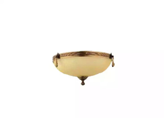 Lüster Deckenleuchter Lampe Deckenlampe Kronleuchter Glas Beige Art