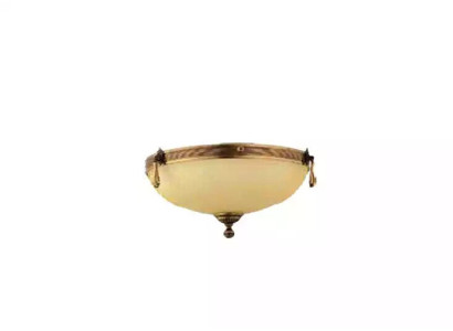 Lüster Deckenleuchter Lampe Deckenlampe Kronleuchter Glas Beige Art