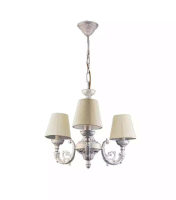 Kronleuchter Deckenleuchter Lüster Deckenlampe Lampen Zink Weiß Art