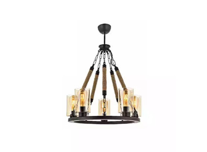 Deckenleuchter Lüster Kronleuchter Deckenlampe Lampen Glas Schwarz