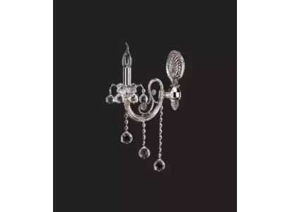 Wand Lampe Wandleuchte Wandlampe Wandleuchten Lüster Silber Kristall