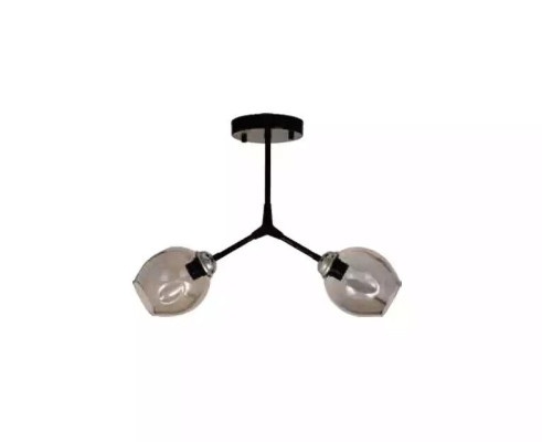 Deckenleuchter Lüster Kronleuchter Deckenlampe Lampen Glas Schwarz