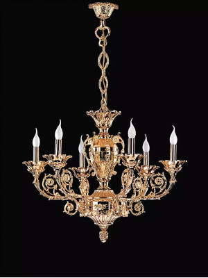 Goldene Deckenlampe Pendelleuchte Wohnzimmer Leuchten Klassische Leuchten