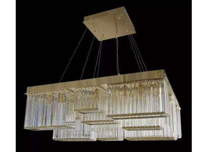 Kronleuchter Goldfarben Wunderschöner Decken Kristall Lampe Wohnzimmer Luxus