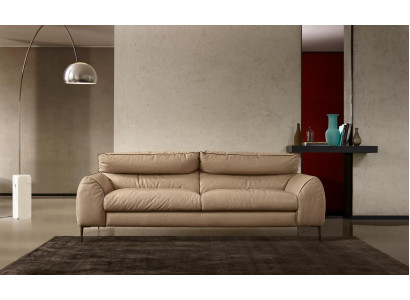 Wohnzimmer Ledersofa Beige Zweisitzer Design Sofas Polster Sofas 2 Sitz Prianera