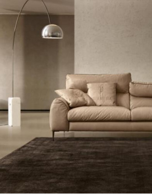 Wohnzimmer Ledersofa Beige Zweisitzer Design Sofas Polster Sofas 2 Sitz Prianera