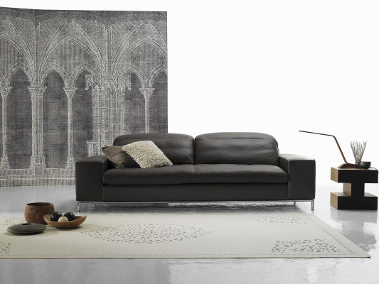 Modern Sofa 2 Sitz Luxus Leder Sofas Zweisitzer Wohnzimmer Design Prianera Couch