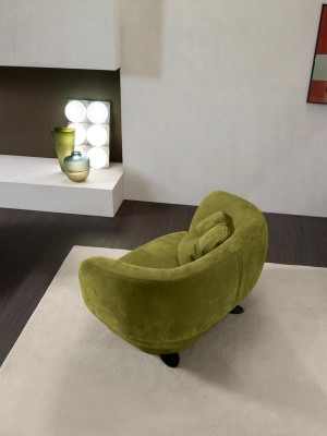 Sessel Sitz Grün Prianera Design Wohnzimmer Polster Einsitzer Möbel Luxus Stil