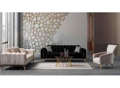 Weiche Polsterung Luxus-Set 3+2+1Sitze Komfortabler moderner Stil fürWohnzimmer