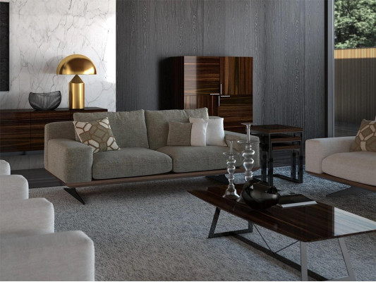 Modern Polstersofa Zweisitzer Sofa Couch Wohnzimmermöbel Designer Einrichtung