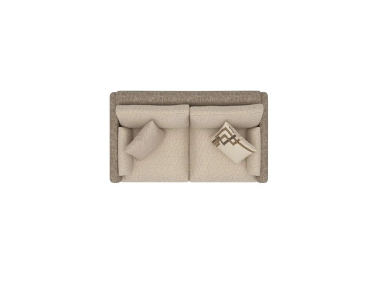 Luxus Beige Zweisitzer Sofa Couch Polster Möbel Textil Wohnzimmer Einrichtung