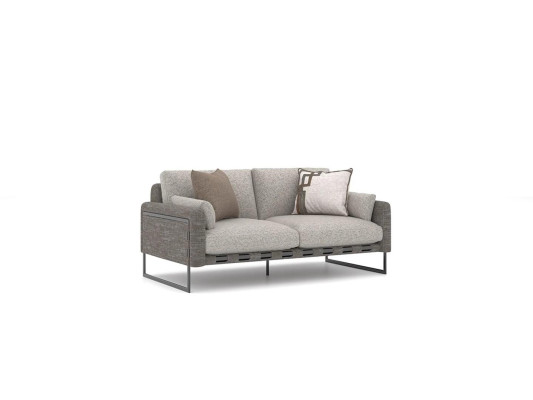 Luxus Zweisitzer Sofa Polstermöbel Textil Couch Modern Wohnzimmer Möbel