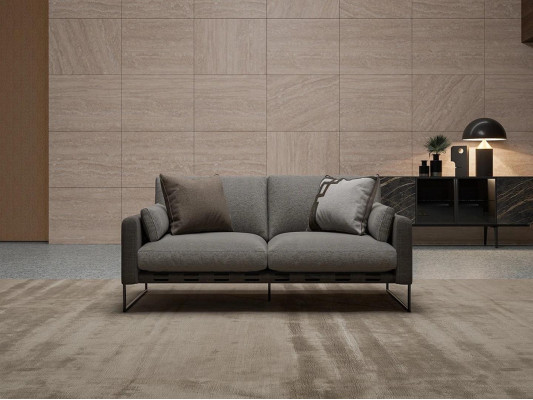 Luxus Zweisitzer Sofa Polstermöbel Textil Couch Modern Wohnzimmer Möbel