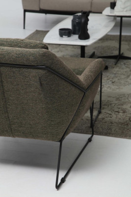 Moderne Sofagarnitur Dreisitzer Zweisitzer Sessel Komplettes Set Couchgarnitur