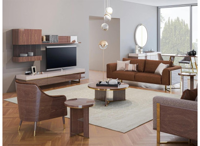 Polstermöbel Sofagarnitur Dreisitzer Sofa Couch Modern Sessel Wohnzimmer Neu