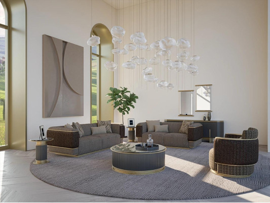 Wohnzimmer Polstermöbel Sofa Set Zweisitzer Dreisitzer Sofa Couch Luxus Sessel