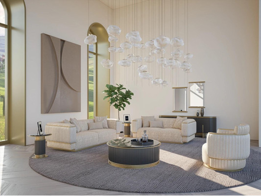 Sofa Komplett 3 tlg Wohnzimmer Design Dreisitzer Sofagarnitur Zweisitzer Couch